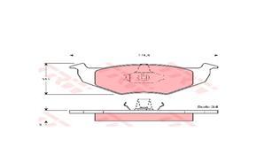 ÖN BALATA POLO 95-01 FABIA 02-14 CORDOBA 98-05 GDB1274 17.30 MM