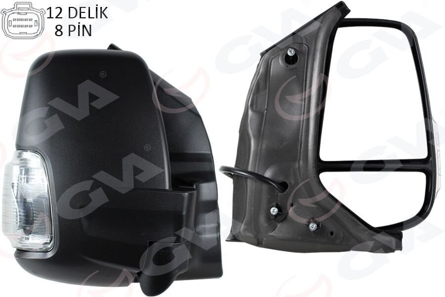 DIS DIKIZ AYNASI OTOMATİK KATLANAN ELEKTİRİKLİ BEYAZ SİNYALLİ REZİSTANSLII AYNA SAĞ FORD TRANSIT 2019 > PIKAP CIFT KABIN