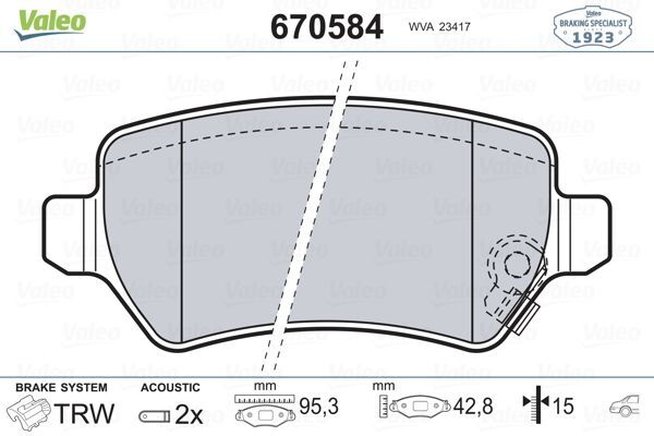 ARKA BALATA ASTRA G 98 ASTRA H 05 MERIVA 03 ZAFIRA 00 COMBO 02 FTE KIRMIZI KUTU