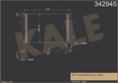 KLİMA KONDENSERİ VW GOLF 3-CABKIA RIO-VARİANT-VENTO AL-AL