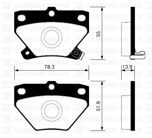ARKA BALATA COROLLA VERSO 1.4-1.6 VVT-1.8VVT-2.0D 4D 00-07 YARIS 1.0-1.3-1.5 00-05 GDB3243