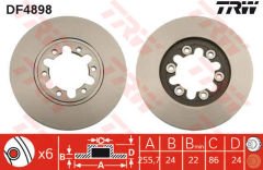 ÖN FREN AYNASI RANGER 4x2-MAZDA B-SERIE 99 255.7x24x6DLxHAVALI