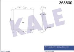 RADYATÖR CIVIC 5-VI-HRV AL/PL/BRZ 350x348x26