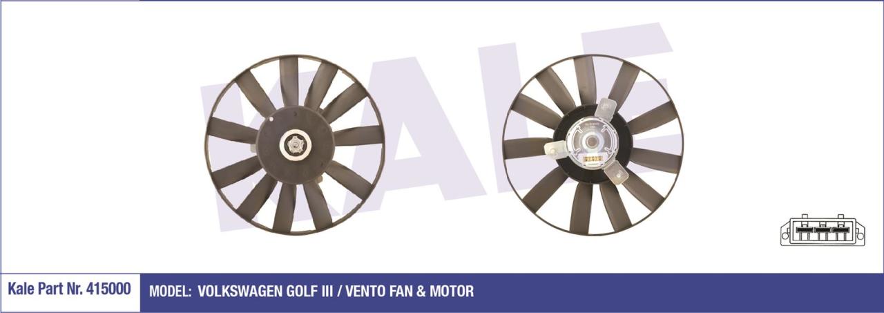 FAN MOTORU PERVANELİ VOLKSWAGEN GOLF 3-VENTO 250-80W-305mm
