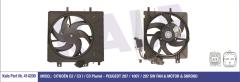FAN MOTORU DAVLUMBAZLI 207 06 1007 05 C2 03 C3 02 1.4-1.4 16V-1.6 16V 250W-335mm