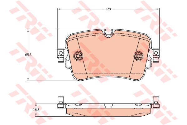 ARKA BALATA AUDI Q7 2.0TFSI-3.0TFSI-3.0TDI 15 129MMx65.5MMx16.8MM