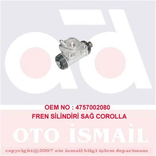 x FREN SİLİNDİRİ SOL COROLLA 1.4-1.6-2.0 97-00 19.05mm
