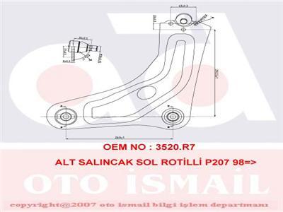 ALT SALINCAK SOL C3 PICASSO 1.4-1.6-1.6 HDI 02/09 Güçlendirilmiş şasiye sahip araçlar için