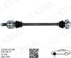 KOMPLE AKS ARKA SAĞ BMW E81 E82 E87 E90 E91 E92 E93 665MM OTOM. SANZ.