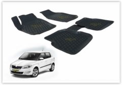 x PASPAS 3D X-MAT HAVUZLU SKODA FABIA 08 SİYAH