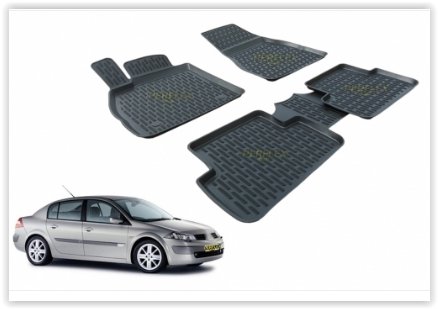 PASPAS 3D X-MAT HAVUZLU RENAULT MEGANE 2 03-09 SİYAH
