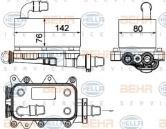 YAĞ SOĞUTUCU OTOM.ŞANZUMAN BMW 5 E60-E61 -BMW 6 E63 -BMW 7 E65-E66-E67-BMW X3 E83