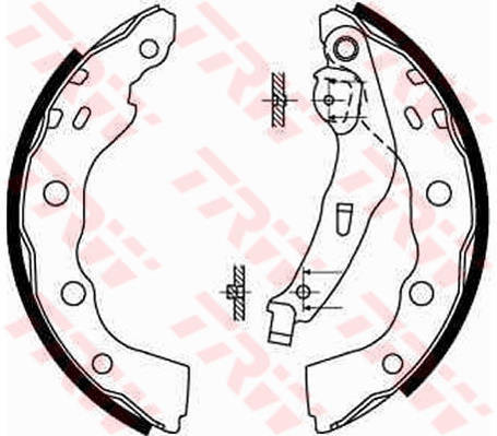 ARKA PABUÇ BALATA MITSUBISHI CARISMA 1.6 1.8 GDİ 1.9TD 95-06 TOYOTA AVENSIS 1.6VVTİ 00-03 203x39