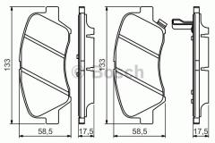 ÖN FREN BALATA HYUNDAI ACCENT BLUE 1.4L 1.6L benzinli 10- 1.6L CRDi dizel 10- / ELANTRA 1.6L D4FB G4FG 6 vites 16- / KIA RIO 1.4L D4FC 11-
