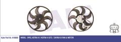 FAN MOTORU PERVANELİ OPEL ASTRA H 04 ZAFIRA 05 250W-390mm