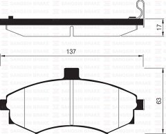 ÖN FREN BALATA HYUNDAI MATRIX 1.5L D4FA CRDi dizel 05- / ELANTRA 1.6L benzinli 01-03 - tepeli tip