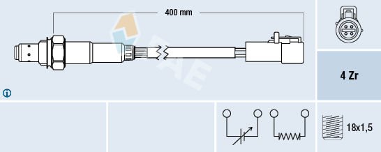 OKSIJEN SENSORU FORD FIESTA 5 JH . JD : 01 08 KA RB : 1.3 1 02 08