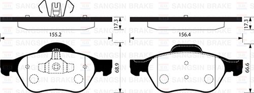 ÖN BALATA MEGANE 2 02 SCENIC 2 02 CLIO 3 05 1.5dCi 1.6 16V 2.0 16V