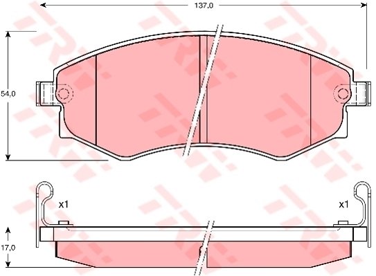 ÖN BALATA HYUNDAI ELANTRA 1.6-1.8 12. 03 SONATO 2-3 1.8-2.0-2.4-3.0i 95-00