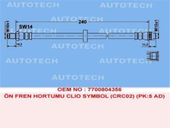 ÖN FREN HORTUMU MASTER 2-MOVANO 00 ABS SİZ