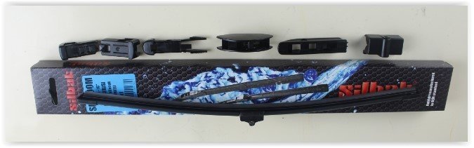 SİLECEK SÜPÜRGESİ MUZ TİPİ 550mm A. BC.C2.D VE U TİPİ KOLLAR ICIN MULTİ ADAPTORLÜ