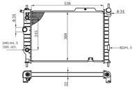 RADYATÖR BRAZİNG ASTRA F 93-98 1.4I-1.6I-2.0I KLİMASIZ MEK OTOM 538x368x26
