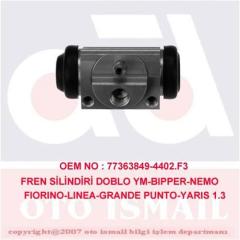 FREN SİLİNDİRİ ARKA FIAT DOBLO-FIORINO-PUNTO-PANDA-ALBEA TOYOTA YARIS 05> CITRO N NEMO 09> PEUGEOT BIPPER 09> OPEL COMBO 12> LANCIA YPSILON 12> 20.64MM