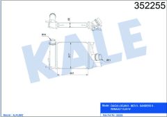 İNTERCOOLER DACIA LOGAN 2-MCV 2-SANDERO 2-RENAULT CLIO 4 0.9 TCE 12
