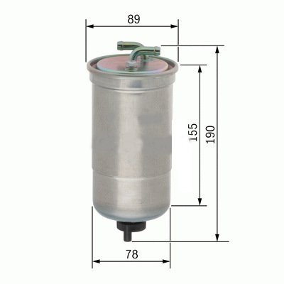 x YAKIT FİLTRESİ CIVIC 1.7 CDTİ 02 > ACCORD VIII 2.2 CDTİ 04 > WK853/16 x