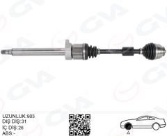 KOMPLE AKS ON SAG BMW F45 F48 MINI COUNTRYMAN F60 MINI CLUBMAN F54 903MM 31608626886