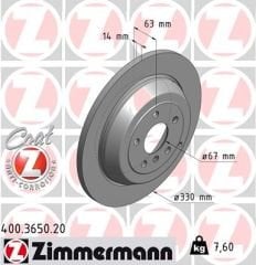 FREN DISKI ARKA MERCEDES W164 W251