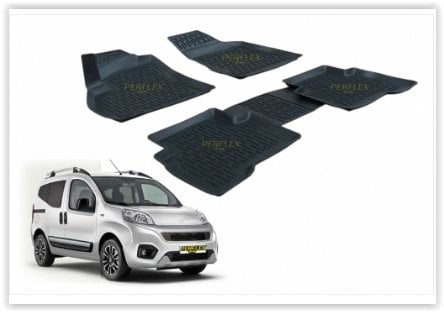 PASPAS 3D X-MAT HAVUZLU FIAT FIORINO 07 SİYAH