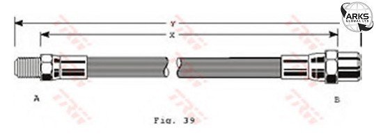 FREN HORTUMU ARKA MERCEDES W201 W202 W124 W126 W140 R129