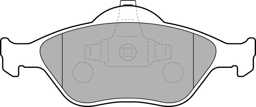 ÖN BALATA FIESTA 1.4TDCİ ABSLİ 00 > FUSION 02 > MAZDA 121 96 > MAZDA 2 03>