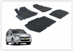 PASPAS 3D X-MAT HAVUZLU PEUGEOT PARTNER TEPEE 08 SİYAH 90 BG