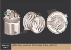KALORİFER MOTORU RENAULT CLIO 4 12 0.9TCe H4B 1.2 D4F 1.2TCe H5F 1.5dCi K9K DACIA SANDERO 2 12 0.9TCe H4B 1.0SCe B4D 1.2 D4F 1.2TCe H5F 1.5dCi K9K