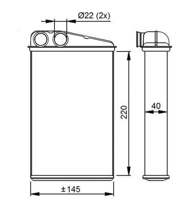 KALORİFER RADYATÖRÜ BRAZİNG MEGANE 2-SCENIC 2 220x150x40
