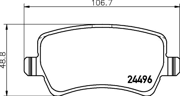 ARKA FREN BALATASI S-MAX 09 06 GALAXY 3 06 VOLVO S60 10 S80 06 V60 -V70 06 XC60 08 XC70 06 RANGE ROVER EVOQUE 11