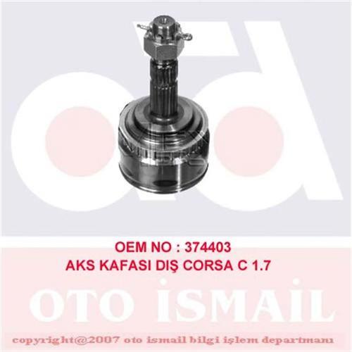 DIŞ AKS KAFASI CORSA C 00>06 COMBO C 00>12 MERIVA A 04>10 1.3-1.7 ABS Lİ 29 DİŞ 22x23x52 82mm
