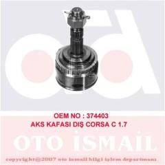 DIŞ AKS KAFASI CORSA C 00>06 COMBO C 00>12 MERIVA A 04>10 1.3-1.7 ABS Lİ 29 DİŞ 22x23x52 82mm