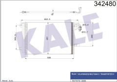 KLİMA KONDENSERİ VW MULTIVAN 5-TRANSPORTER T5 BOX-BUS AL-AL
