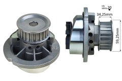 93182038-DEVİRDAİM SU POMPASI ASTRA G-VECTRA B-C-CORSA C-MERIVA-ZAFIRA-COMBO 05 1.4 16V-1.6 16V X14-Z14-X16-Z16