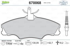 ÖN BALATA FİŞLİ P406 1.6 1.8 95/10.04 XANTIA XM