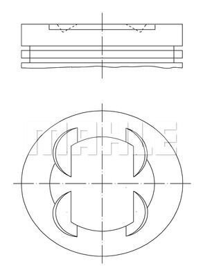 PISTON SEGMAN 86.4 mm BMW S50 B32 E36 M3 3.2