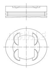 PISTON SEGMAN 86.4 mm BMW S50 B32 E36 M3 3.2