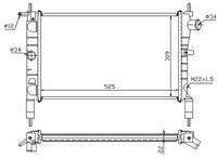 RADYATÖR ASTRA F 1.4I-1.6I KLİMASIZ MEK 525x322x34