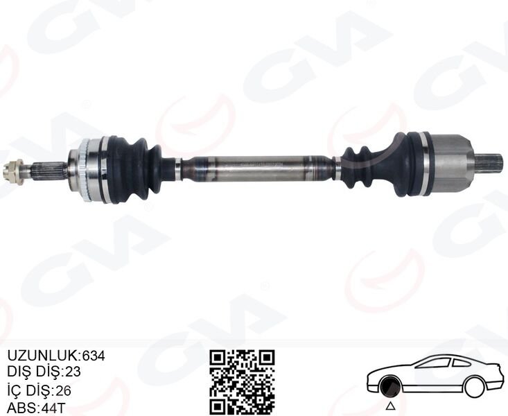 KOMPLE AKS SOL ON RENAULT MEGANE 1 BA0/1 1.6i 16v A-T ABSLI 96-03