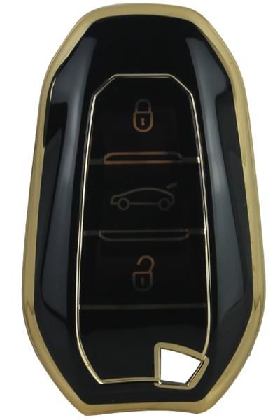 KONTAK ANAHTAR KUMANDA KORUYUCU KILIF TPU SİLİKON SİYAH CITROEN C5 AIRCROSS-C3-C4-C-ELYSEE