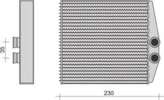 KALORİFER RADYATÖRÜ BRAZİNG VECTRA C 02 SIGNUM 03 Z18XER 185x169x32