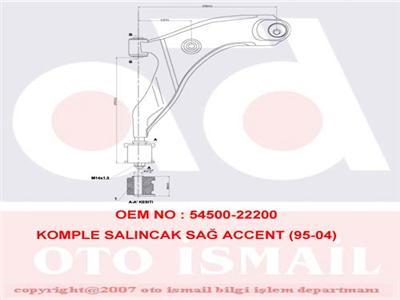 KOMPLE SALINCAK SAĞ ACCENT 95-04